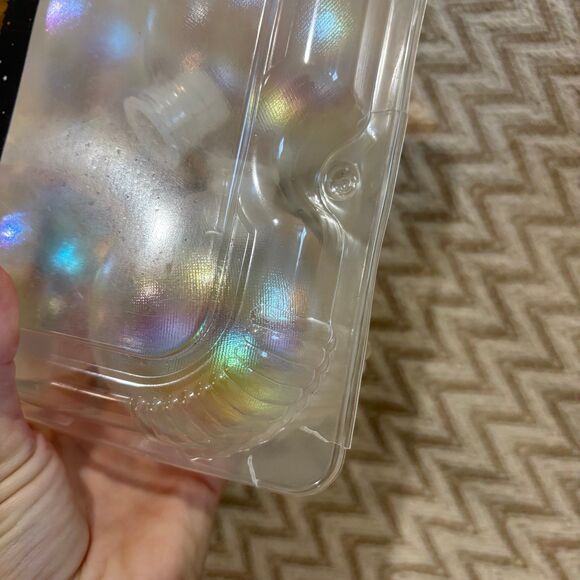 9 Vintage Barcana Clear Iridescent Light Covers Shatterproof 80mm Canada Made - Picture 10 of 10